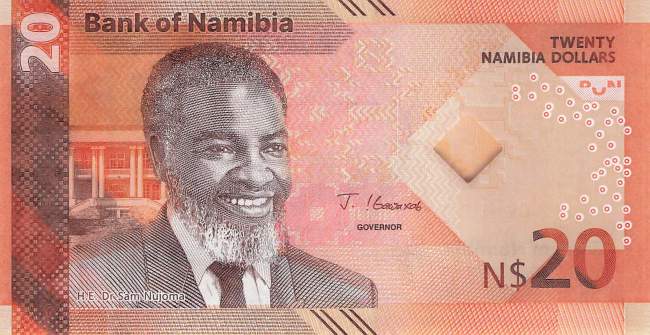 Namibia p21a 20 Dollar 2025
